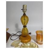 Lot of Amber Colored Glass