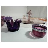 Lot of Purple/Pink Glass Items