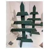 Wooden Christmas Trees & Wrapping Paper