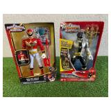Power Rangers Deluxe Mega Red Ranger & Deluxe FX Super Mega Silver Ranger