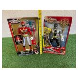 Power Rangers Deluxe Mega Red Ranger & Deluxe FX Super Mega Silver Ranger