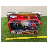 Power Rangers Mega Morph Cycle with Red Ranger & Power Ranger Team with Goldar