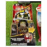 Power Rangers Dino Stunt Bike, Battle Morphin Robo Knight & Thundersaurus Megazord