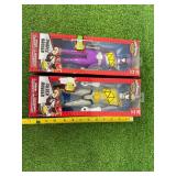 Power Rangers Purple & Silver Rangers 12" Tall