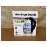 Hamilton Beach Temperature-Control Glass Kettle 1.7 Liter 1500 Watt