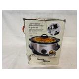 Hamilton Beach Slow Cooker with Stoneware Insert and Glass Lid, 3.8L