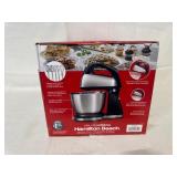 Hamilton Beach Stand Mixer with Stainless Steel Bowl and Attachments