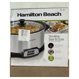 Hamilton Beach Stovetop Sear & Cook 6 Quart Slow Cooker