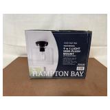 Hampton Bay Westbrook 9 in 1-Light Semi-Flush Mount Matte Black