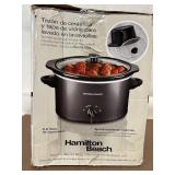 Hamilton Beach 3 Quart Slow Cooker with Glass Lid