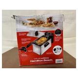 Hamilton Beach 12 Cup Deep Fryer with 3 Liter Capacity, Damaged Box