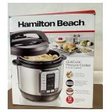 Hamilton Beach QuikCook 8 Quart Pressure Cooker, Not Sealed Box