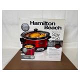 Hamilton Beach Stay or Go 7 Qt Programmable Slow Cooker with Party Dipper