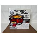 Hamilton Beach Stay or Go 7 Qt Programmable Slow Cooker with Party Dipper