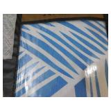 (2) MSI Illusion 60 in. x 84 in. Blue Polyester Cotton Geometric Indoor Area Rug
