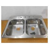 Elkay Parkway 33 in. Drop-in Single Bowl 20-Gauge Stainless Steel Kitchen Sink