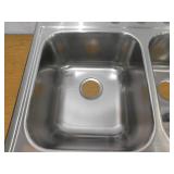 Elkay Parkway 33 in. Drop-in Single Bowl 20-Gauge Stainless Steel Kitchen Sink