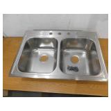 Elkay Parkway 33 in. Drop-in Single Bowl 20-Gauge Stainless Steel Kitchen Sink