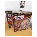 (2) HANDY HEATER 450-Watt Silver and Black Electric USB Rechargeable Personal Wearable Neckband Heater