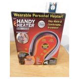 (2) HANDY HEATER 450-Watt Silver and Black Electric USB Rechargeable Personal Wearable Neckband Heater