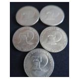 5-1776-1976 BICENTENNIAL COINS