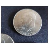 BICENTENNIAL-EISENHOWER DOLLAR COINS