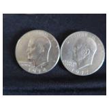 5 EISENHOWER DOLLAR COINS