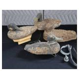 4 CORK DUCK DECOYS
