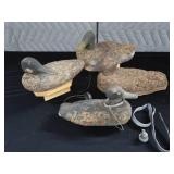 4 CORK DUCK DECOYS