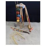 VINTAGE CROQUET SET