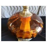 GORGEOUS VINTAGE AMBER GLASS LAMP