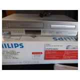NIB PHILIPS DVD / VHS & SANYO TV W/ REMOTE.