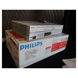 NIB PHILIPS DVD / VHS & SANYO TV W/ REMOTE.