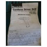 CORDLESS MAKITA DRIVER DRILL /PLUS LIGHT AND MORE