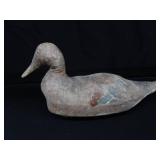 ANTIQUE CANVAS DUCK DECOY