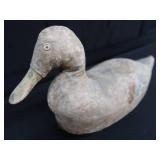 ANTIQUE CANVAS DUCK DECOY