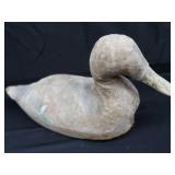 ANTIQUE CANVAS DUCK DECOY