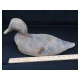 ANTIQUE CANVAS DUCK DECOY