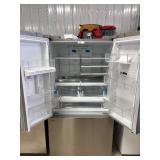 FRIGIDAIRE -36 in 29 cu. ft. Standard Depth French Door Refrigerator in Smudge-Proof Stainless Steel with Internal Water Dispenser  Model # frfn2813af4  MSRP $1,887