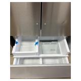 FRIGIDAIRE -36 in 29 cu. ft. Standard Depth French Door Refrigerator in Smudge-Proof Stainless Steel with Internal Water Dispenser  Model # frfn2813af4  MSRP $1,887