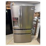 Gallery 36 in. 26.3 cu. ft. 4-Door French Door Standard Depth Refrigerator in Smudge-Proof Stainless Steel  Model # Grms2773Af02  MSRP $3,199