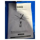 $949.99 Retail - Bannon 120in. High-Volume Ceiling Fan, 40,000 CFM, 1/9 HP- New- Never Installed- All parts accounted for