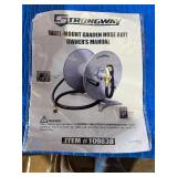 Wall-Mount Hose Reel, Holds 5/8in. x 150ft. Hose, 150 PSI, 6ft. Lead-In Hose, Get that hose on a reel , it