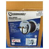 Wall-Mount Hose Reel, Holds 5/8in. x 150ft. Hose, 150 PSI, 6ft. Lead-In Hose- NEW , Get Organized !
