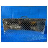 $209.99 Retail - Northern Tool Tote Tool Box with Handle, Aluminum, Diamond Plate, Hasp Latch, 30in. x 12in. x 12in., Model# 36012774