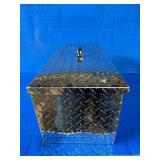 $209.99 Retail - Northern Tool Tote Tool Box with Handle, Aluminum, Diamond Plate, Hasp Latch, 30in. x 12in. x 12in., Model# 36012774