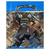$209.99 Retail - Northern Tool Tote Tool Box with Handle, Aluminum, Diamond Plate, Hasp Latch, 30in. x 12in. x 12in., Model# 36012774