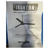 $109.99 Retail - opened box to inspect - Ironton Ceiling Fan, 56in- Never installed, all parts appear present. Ready to Mount