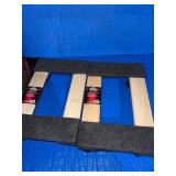 Two brand new carpeted mover dollys