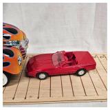 Hot Rod Replica Pedal Car and Plastic Corvette